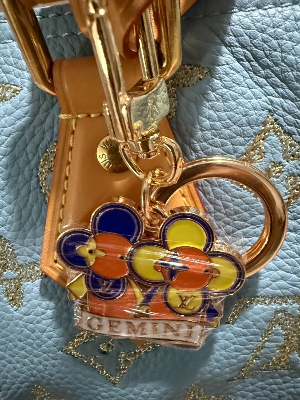 Stunning and RARE Fashion ZODIAC Bag Charm/Key Holder! Brand New Never Used!